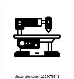 Icono negro vector para máquinas