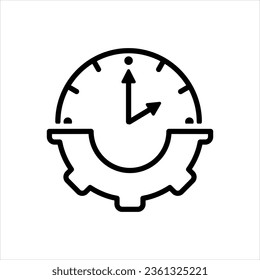 Icono negro vector para administrar
