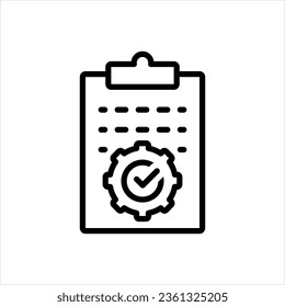 Vector black icon for manage list