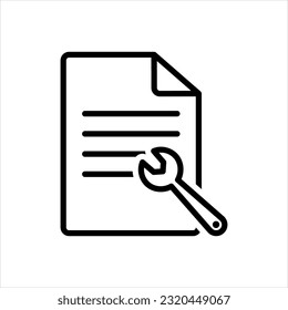 Vector black icon for manual