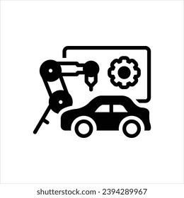 Icono negro vectorial para fabricación