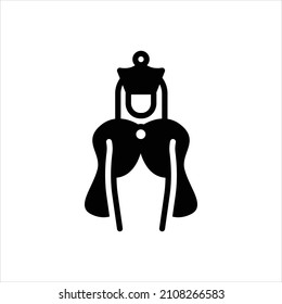 Vector black icon for marie