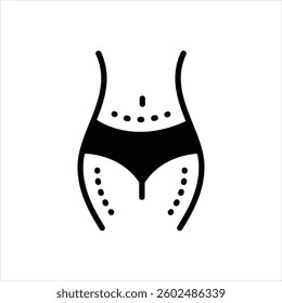 Vector black icon for marks
