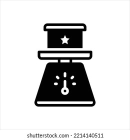 Vector black icon for mass