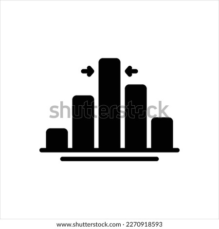 Vector black icon for median