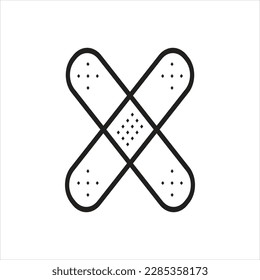 Vector black icon for medical