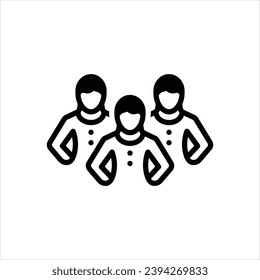 Icono negro vector para miembro