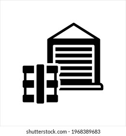 Vector black icon for merchandise
