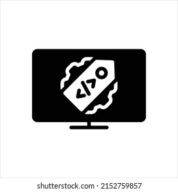 Vektorschwarzes Symbol für Meta