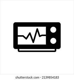 Vector black icon for mhz