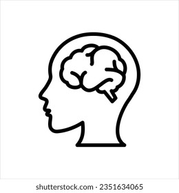 Vektorschwarzes Symbol für den Geist 