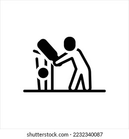 Vektorschwarz-Symbol für Verpassen