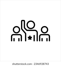 Vector black icon for most popular