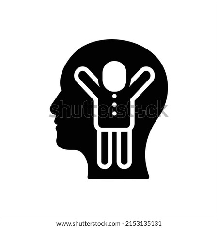 Vector black icon for motivation