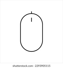 Vector black icon for mouse