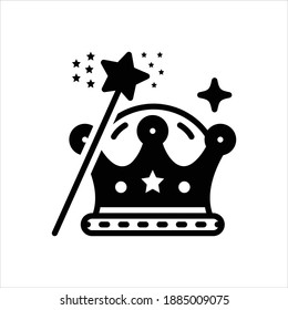 Icono negro vector para el mito