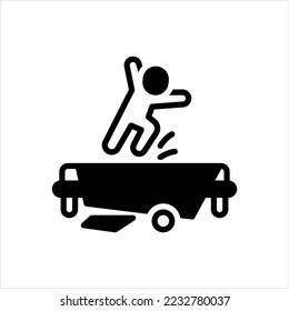 Icono negro vector para travieso