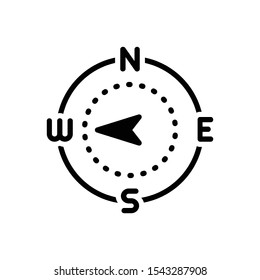 Vector black icon for navigation