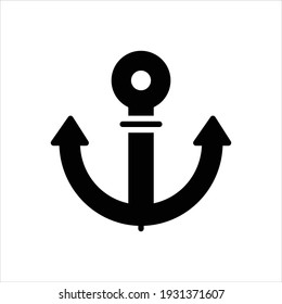 Vector black icon for navy