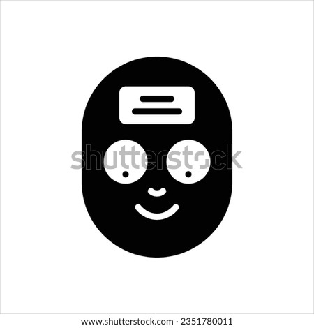 Vector black icon for nickname