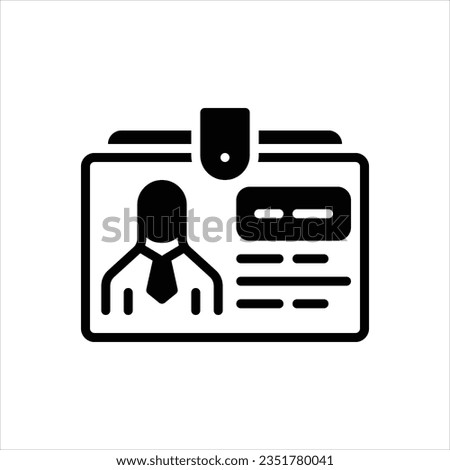Vector black icon for nickname