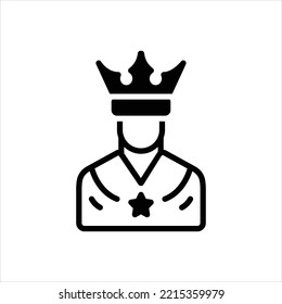Icono negro vector para noble