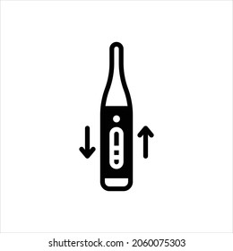 Vector black icon for normally