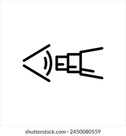 Icono negro de Vector para observación