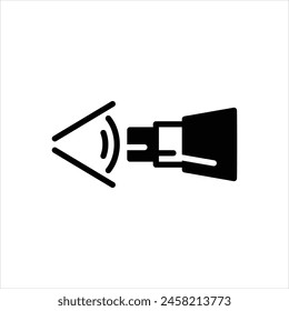 Icono negro de Vector para observación
