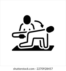 Vector black icon for occupational
