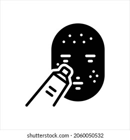 Icono negro del vector para