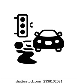 Icono negro vector para ofender
