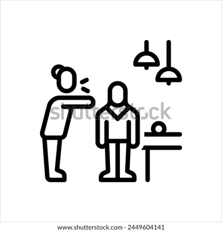 Vector black icon for offensive