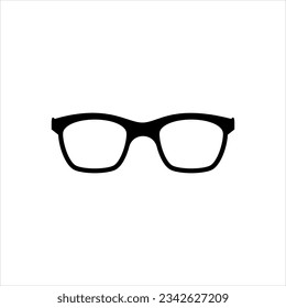 Vector black icon for optical