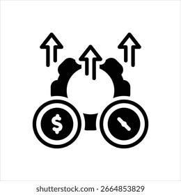 Vector black icon for optimal efficiency