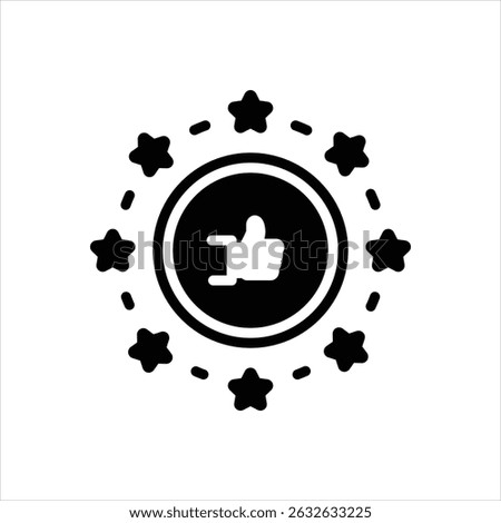 Vector black icon for optimum results