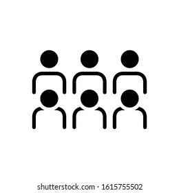 Vector black icon for others