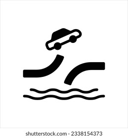 Vector black icon for overcome