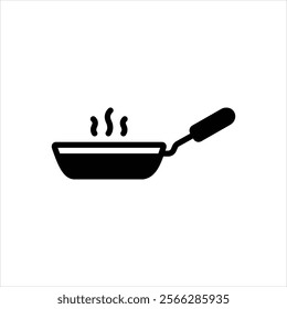 Vector black icon for pan