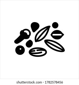 Icono negro vectorial para la hormona de panch