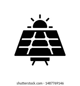 Vector black icon for panel