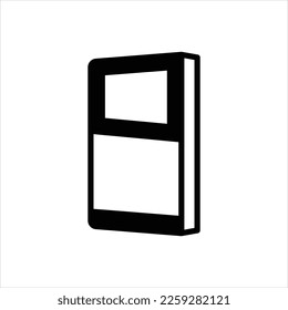 Vector black icon for paperbacks