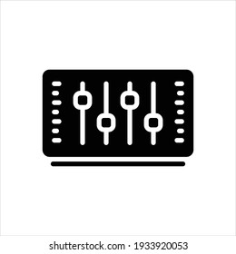 Vector black icon for parameters