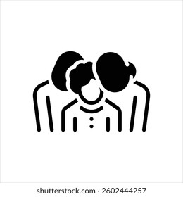 Vector black icon for parenting