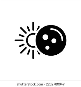 Icono negro del vector para parcialmente