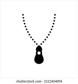 Vector black icon for pendant