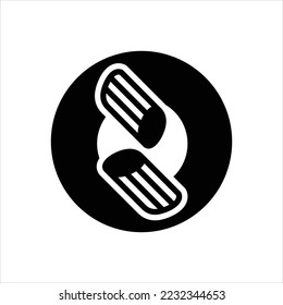 Vector black icon for penn