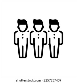 Vector black icon for peoples