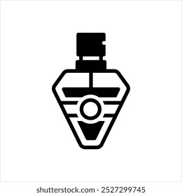 Vector black icon for perfume