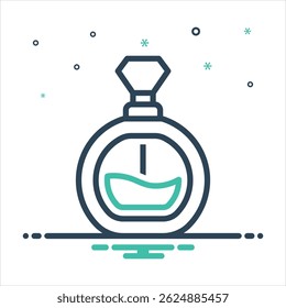 Vector black icon for perfume